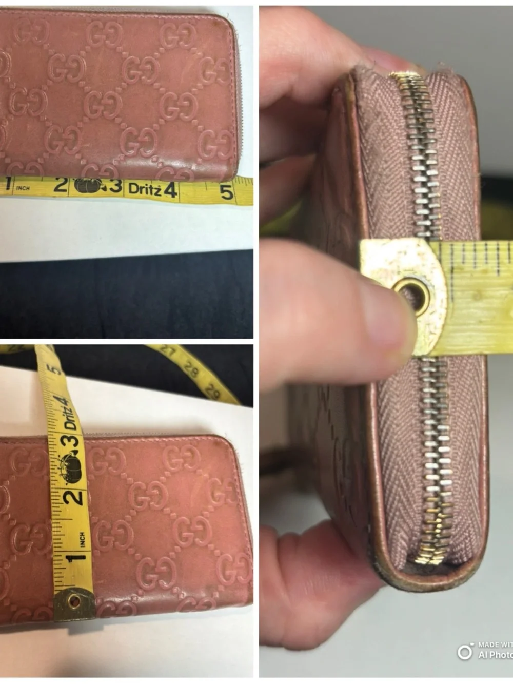 Gucci Microguccissima Pink Leather Zippy Coin Purse Wallet - Made in Italy - Picture 10 of 10